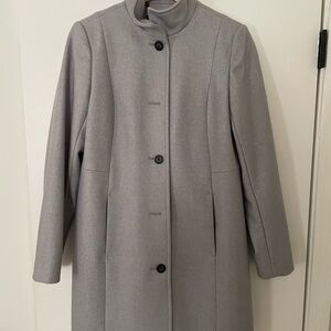 Lands' End Women's Gray Dress Coat